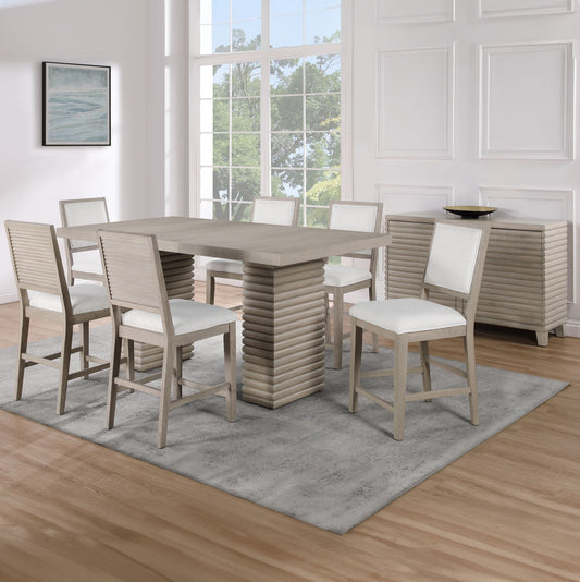 Lily - Server - Gray - Hornell Furniture Outlet