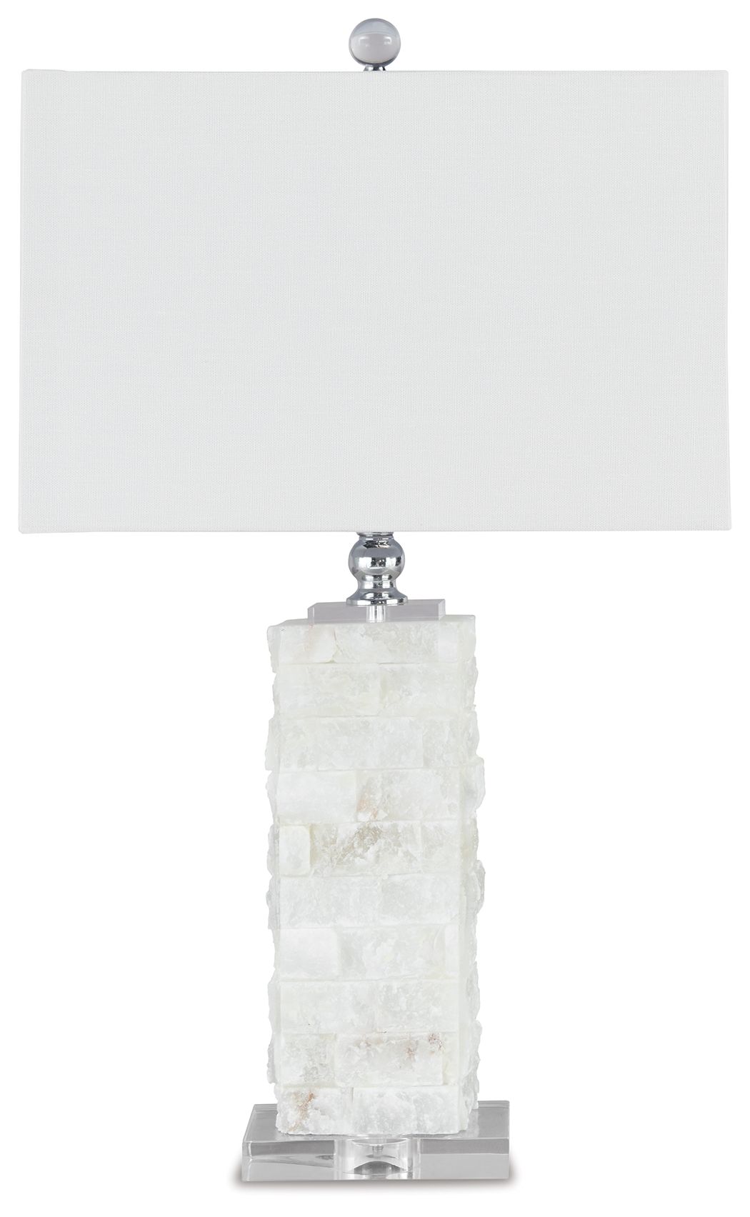 Malise - Alabaster Table Lamp - White - Hornell Furniture Outlet