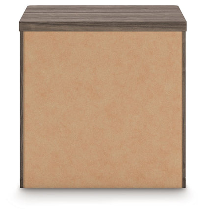 Kendanport - Brown / White - Two Drawer Night Stand - Hornell Furniture Outlet