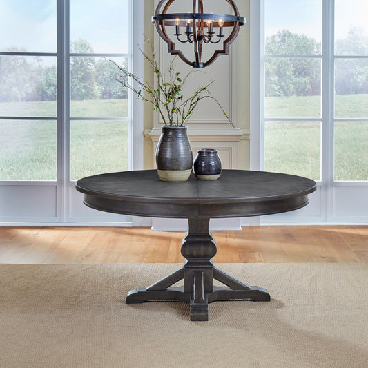 Paradise Valley - Pedestal Table - Dark Brown - Hornell Furniture Outlet
