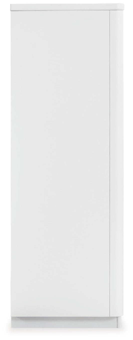 Chalanna - White - Five Drawer Chest - Hornell Furniture Outlet