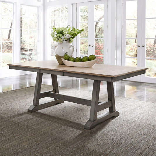 Lindsey Farm - Trestle Table - Hornell Furniture Outlet