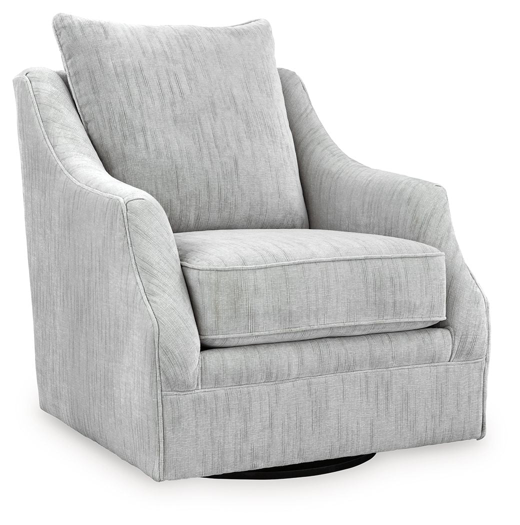 Gubbins - Swivel Accent Chair - Gray - Hornell Furniture Outlet