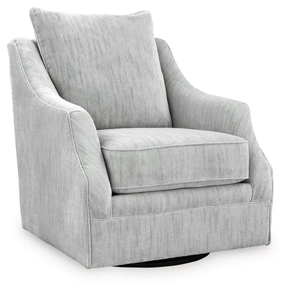 Gubbins - Swivel Accent Chair - Gray - Hornell Furniture Outlet