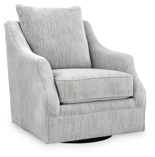 Gubbins - Swivel Accent Chair - Gray - Hornell Furniture Outlet