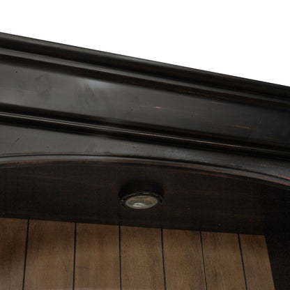 Meritage - Credenza & Hutch - Black - Hornell Furniture Outlet