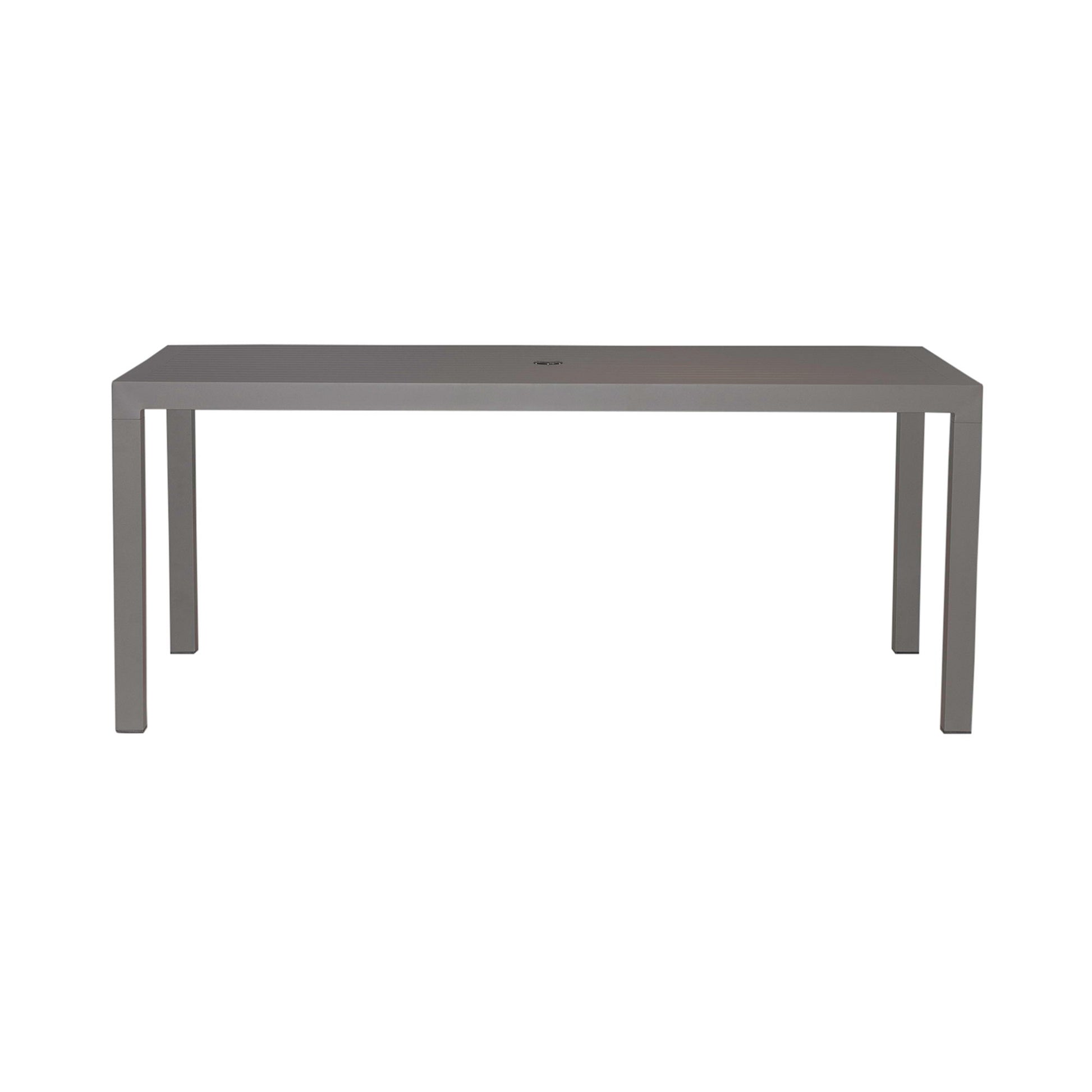 Plantation Key - Outdoor Rectangular Leg Table - Granite - Hornell Furniture Outlet