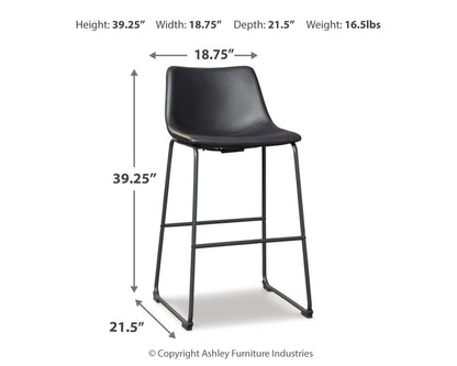 Centiar - Upholstered Barstool (Set of 2) - Hornell Furniture Outlet