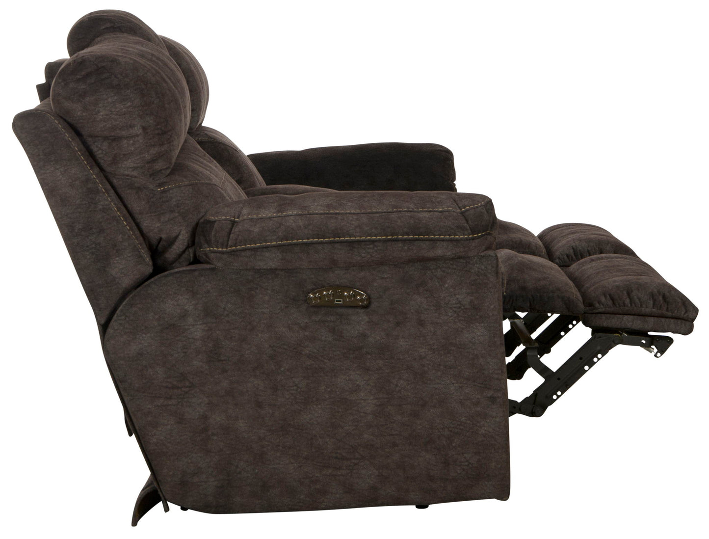 Sedona - Power Headrest Lay Flat Reclining Console Loveseat With Storage & Cupholders - Hornell Furniture Outlet