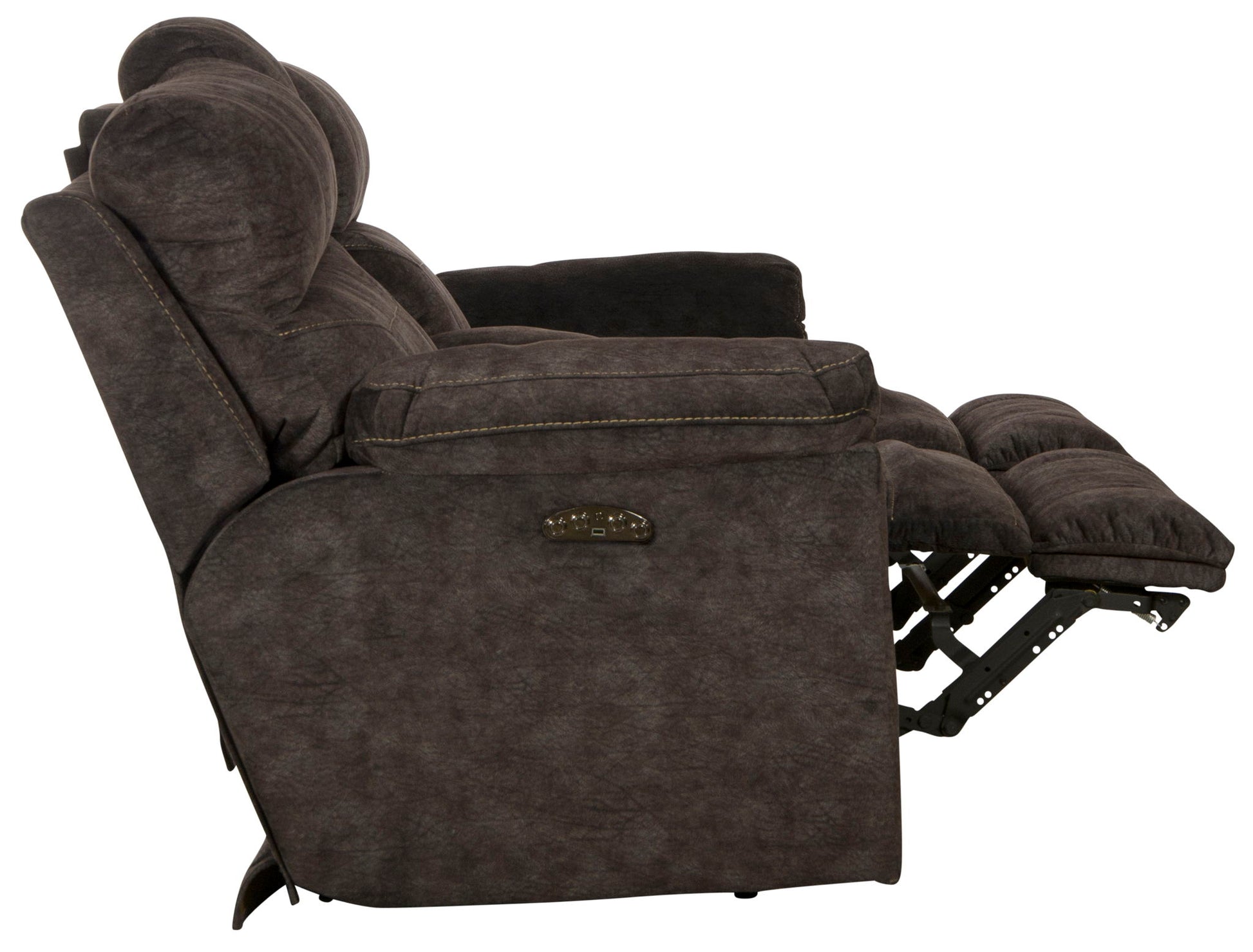 Sedona - Power Headrest Lay Flat Reclining Console Loveseat With Storage & Cupholders - Hornell Furniture Outlet