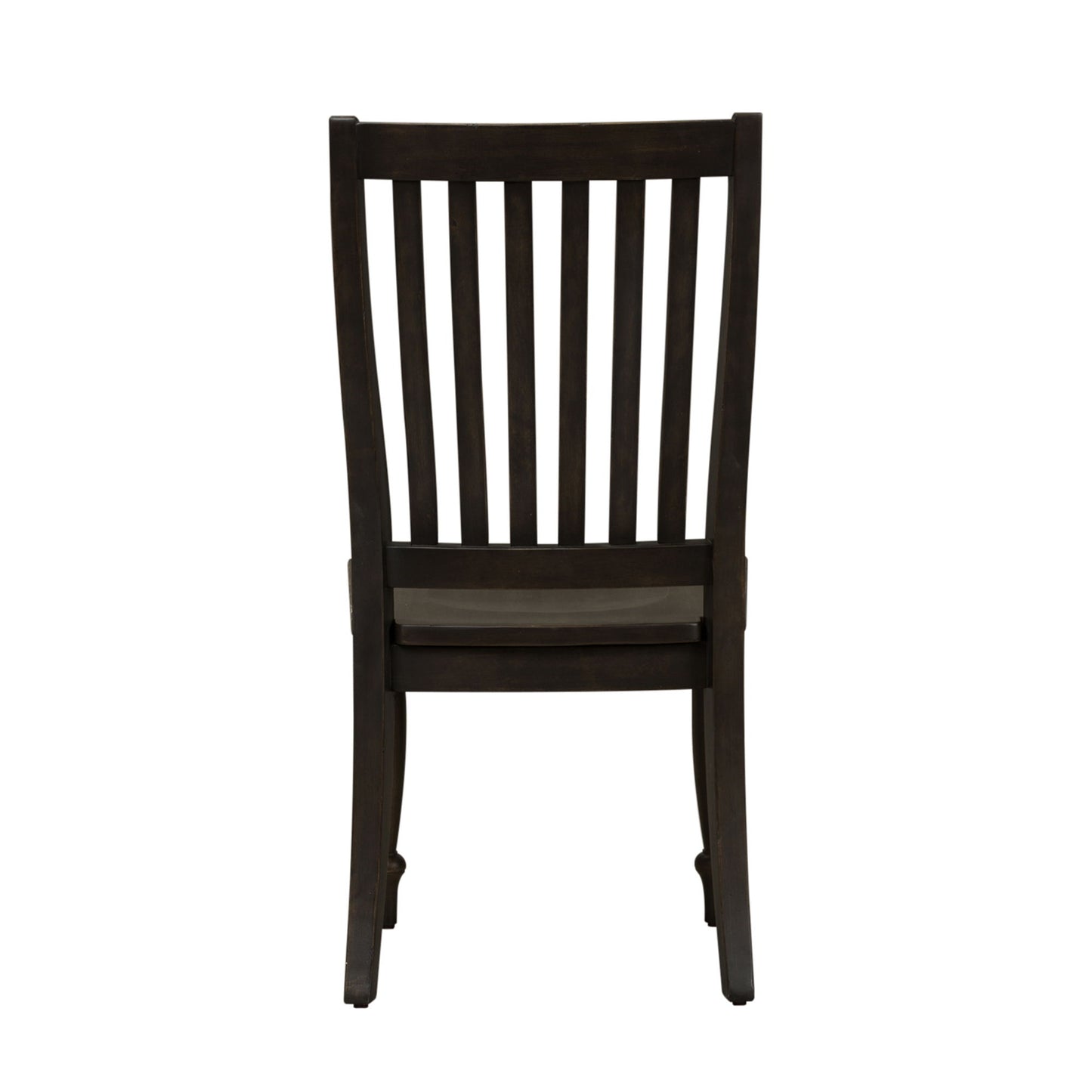Harvest Home - Slat Back Side Chair - Black - Hornell Furniture Outlet