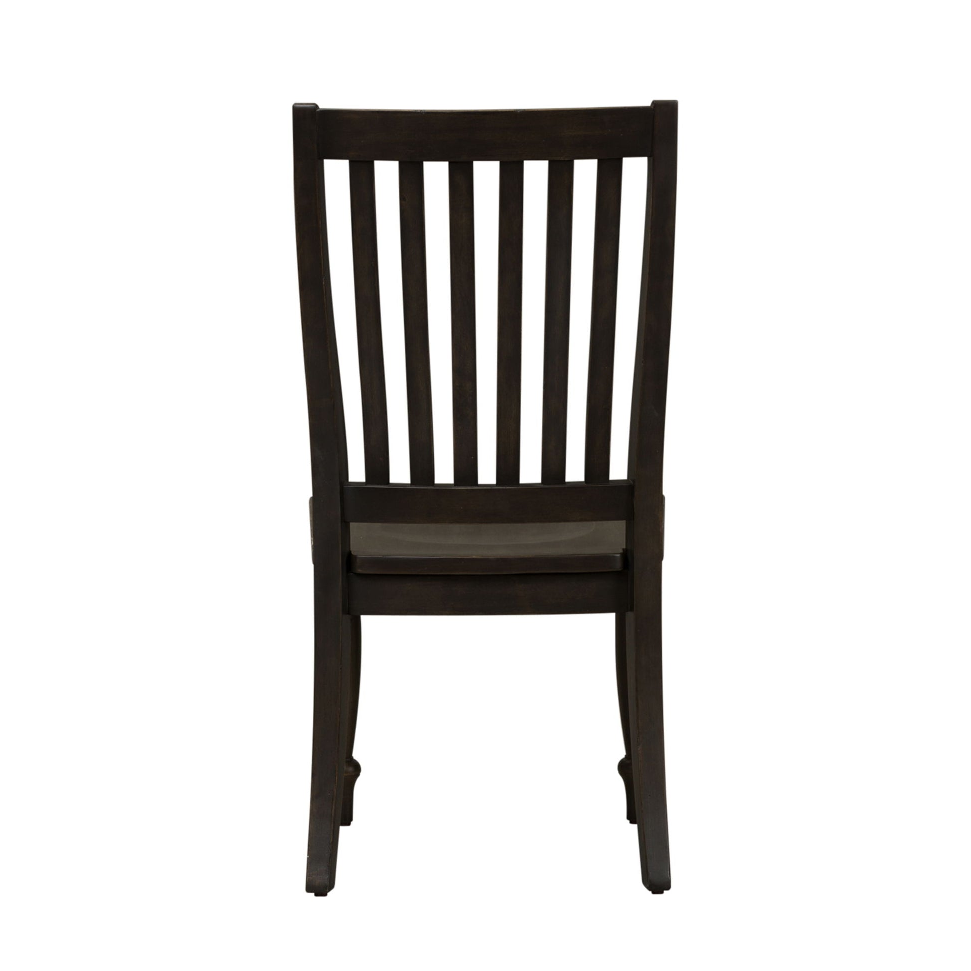 Harvest Home - Slat Back Side Chair - Black - Hornell Furniture Outlet