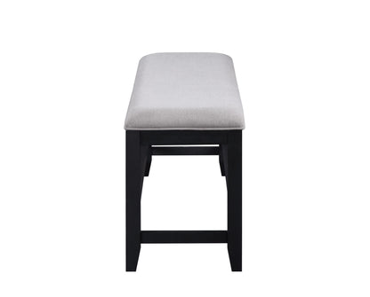 Yves - Counter Bench - Gray - Hornell Furniture Outlet