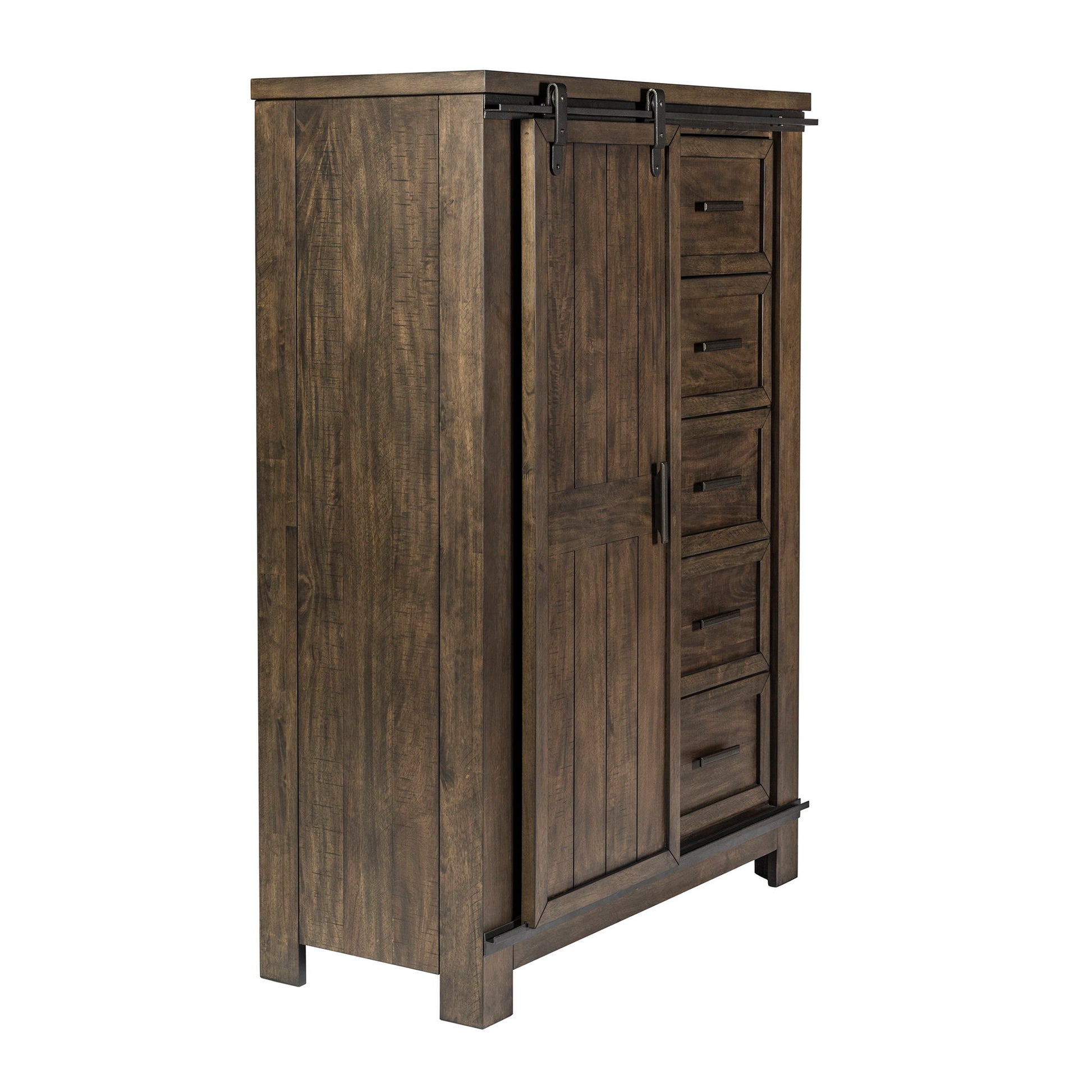 Thornwood Hills - Sliding Door Chest - Dark Brown - Hornell Furniture Outlet