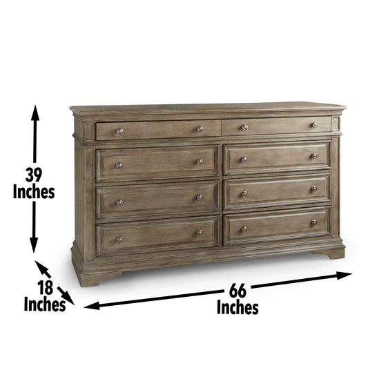 Highland Park - Dresser - Waxed Brown - Hornell Furniture Outlet