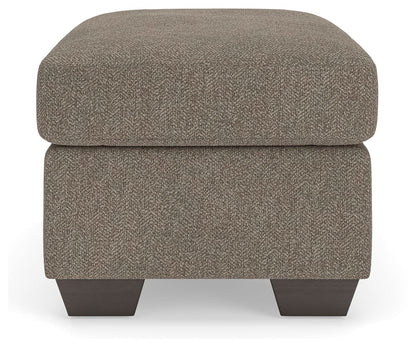 Triston - Peaks - Ottoman - Suede - Hornell Furniture Outlet