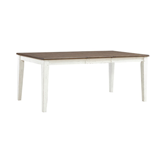 Al Fresco - Rectangular Leg Table - Graphite / Whitestone - Hornell Furniture Outlet