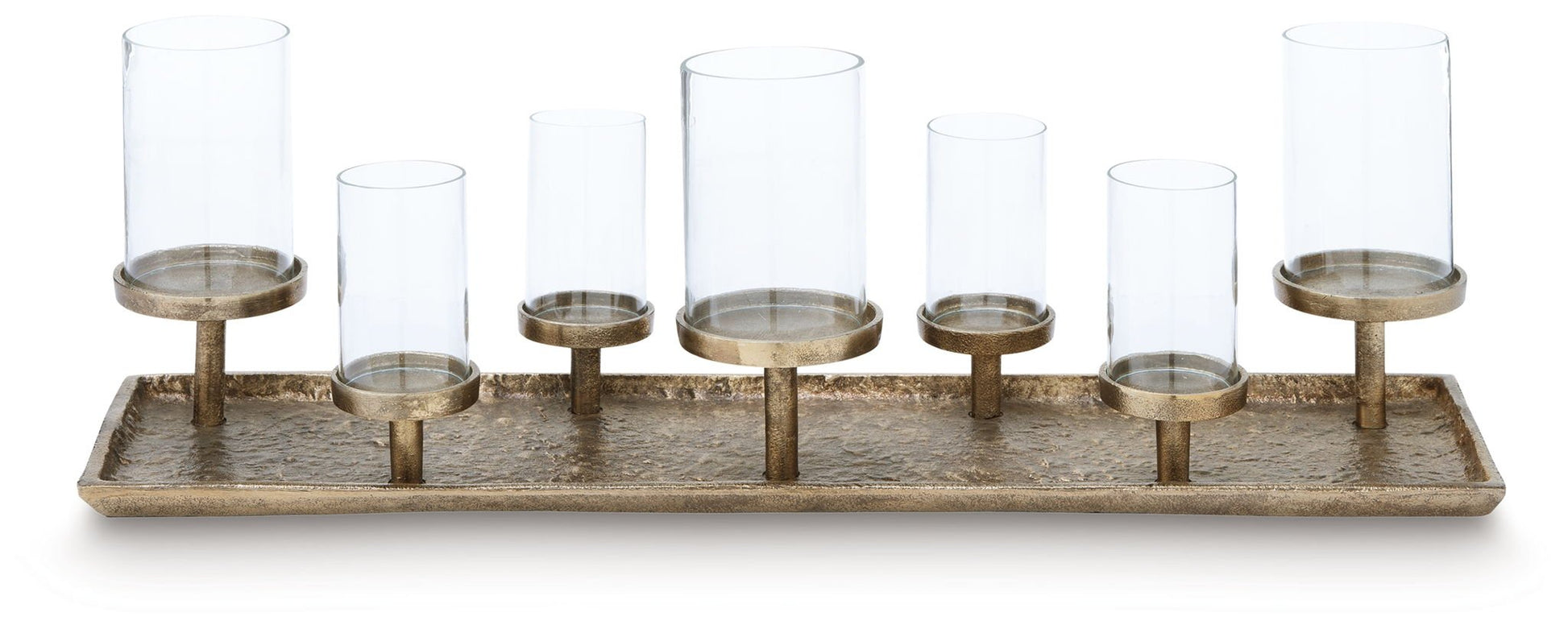 Wallmond - Antique Brass Finish - Candle Holder - Hornell Furniture Outlet