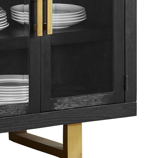 Yves - Server - Black - Hornell Furniture Outlet