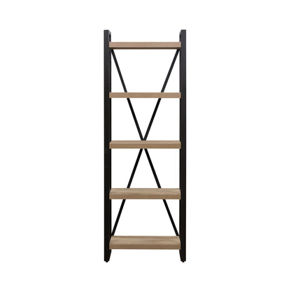 Sun Valley - Tall Pier Unit With Faux Metal - Light Brown - Hornell Furniture Outlet