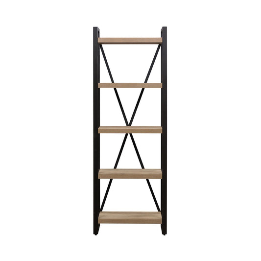 Sun Valley - Tall Pier Unit With Faux Metal - Light Brown - Hornell Furniture Outlet