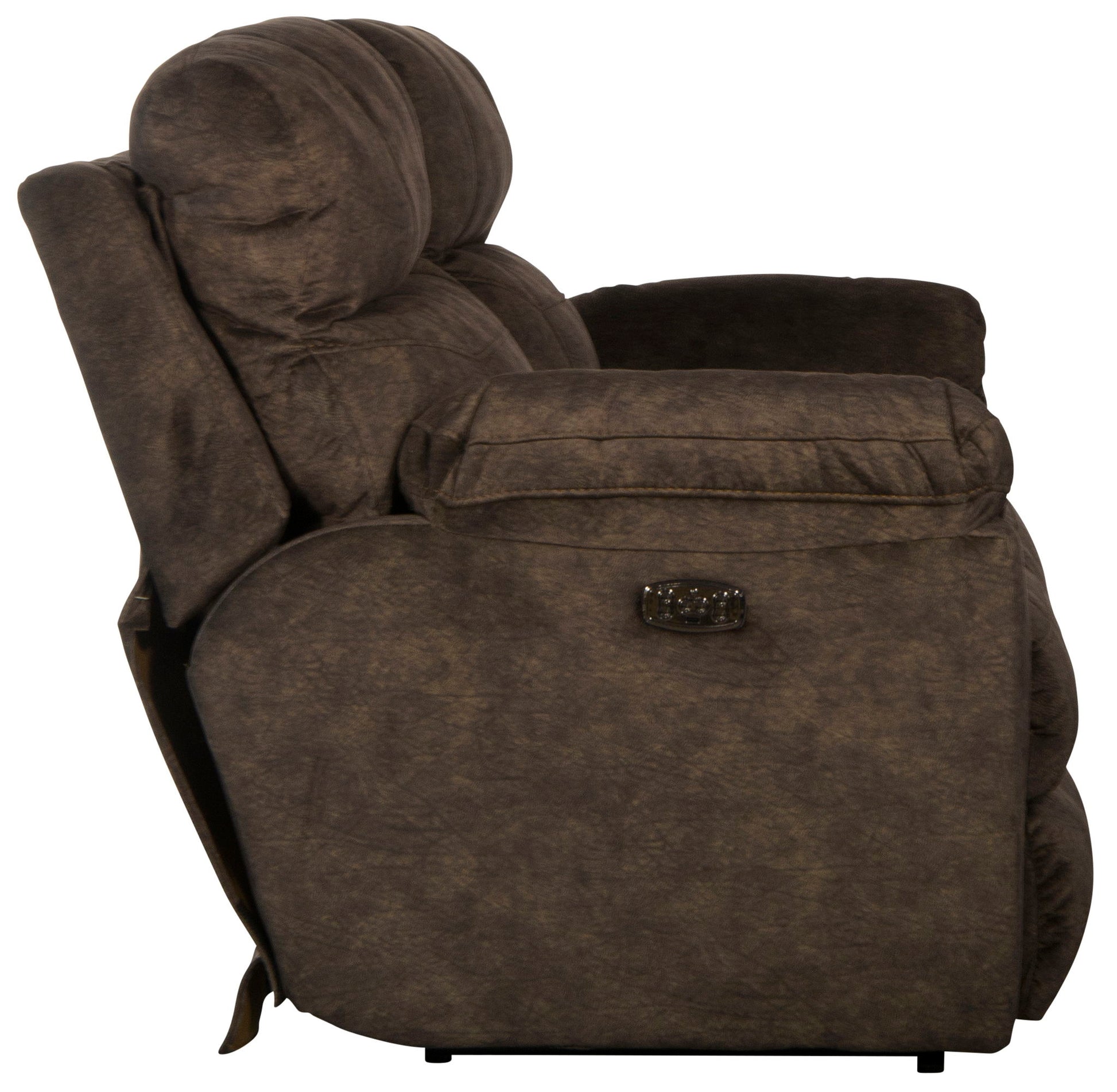 Sedona - Power Hdrst With Lumbar Lay Flat Reclining Console Loveseat With Storage & Cupholders - Hornell Furniture Outlet
