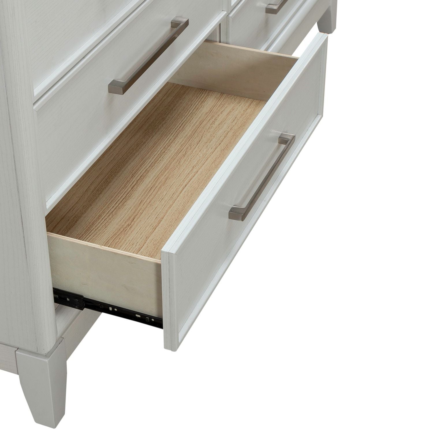 Reflections - 6 Drawer Dresser With Lights - White - Hornell Furniture Outlet