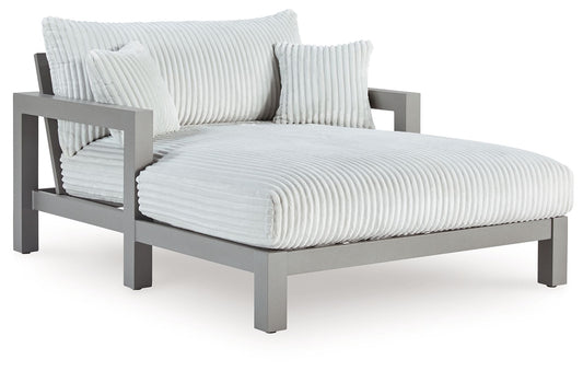 Hurley Park - Gray - Chaise Lounge With Cushion - Hornell Furniture Outlet