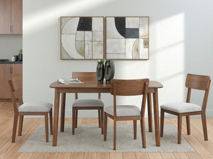 Tameride - Dining Room Table Set (Set of 5) - Brown - Hornell Furniture Outlet