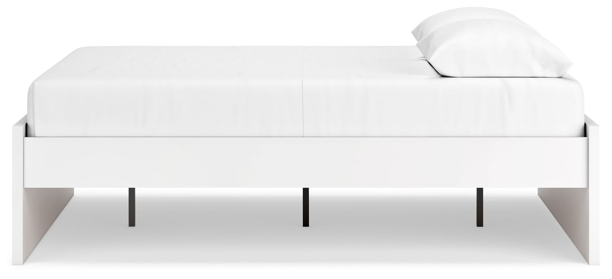 Onita - White - Queen Platform Bed - Hornell Furniture Outlet