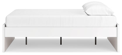 Onita - White - Queen Platform Bed - Hornell Furniture Outlet