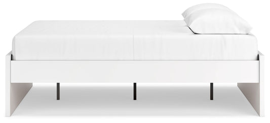 Onita - White - Queen Platform Bed - Hornell Furniture Outlet
