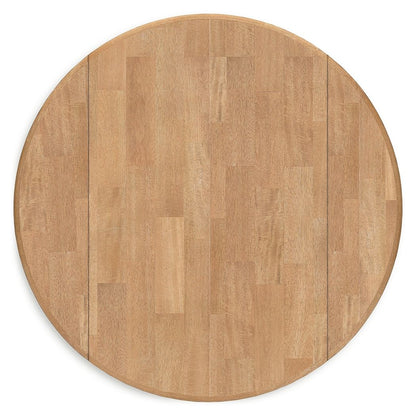 Gesthaven - Round Dining Room Drop Leaf Table - Hornell Furniture Outlet