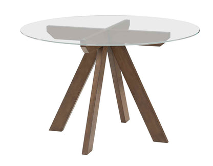 Wade - 5 Piece Dining Set - Dark Brown - Hornell Furniture Outlet