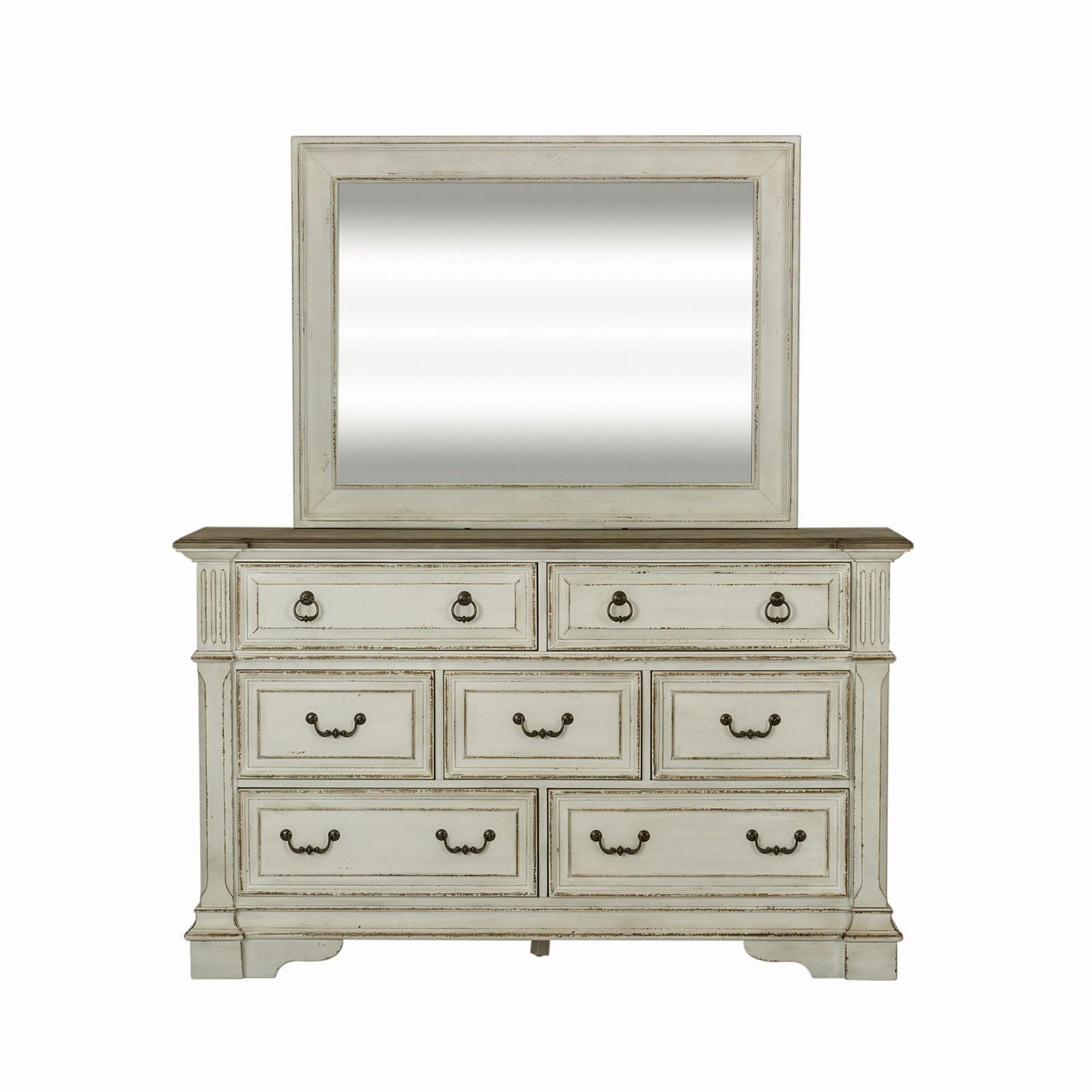 Abbey Park - Mirror - White - Hornell Furniture Outlet