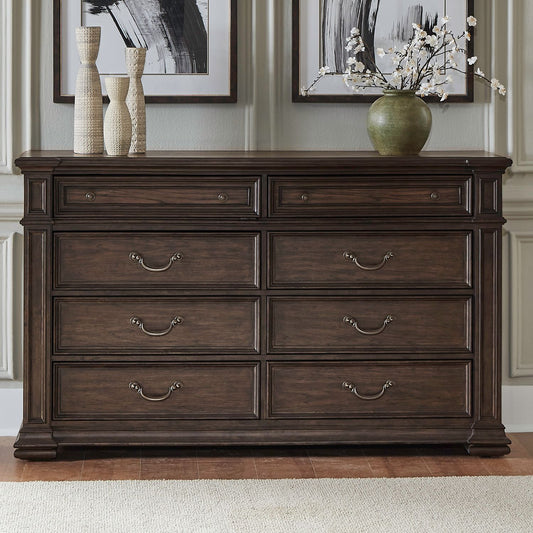 Provence Park - 8 Drawer Dresser - Brown - Hornell Furniture Outlet