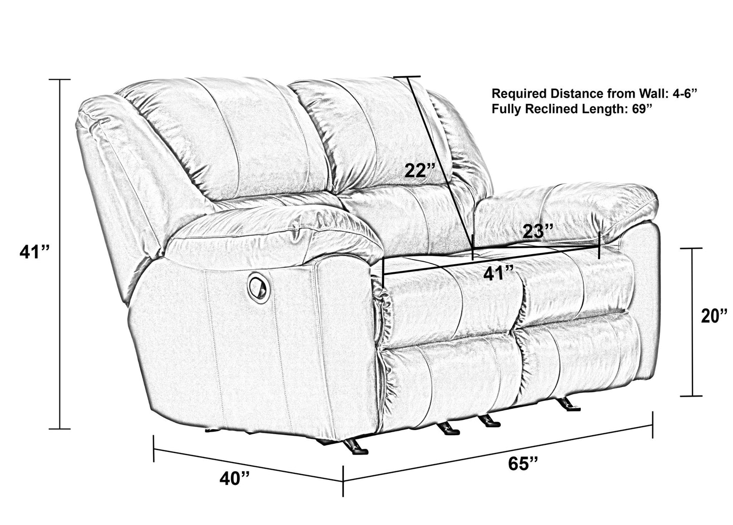 Transformer II - Reclining Loveseat - Hornell Furniture Outlet
