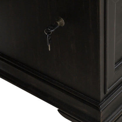 Meritage - Jr Executive Desk - Black - Hornell Furniture Outlet