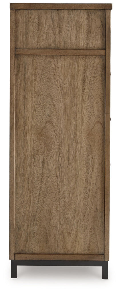 Tomtyn - Light Brown - Five Drawer Chest - Hornell Furniture Outlet