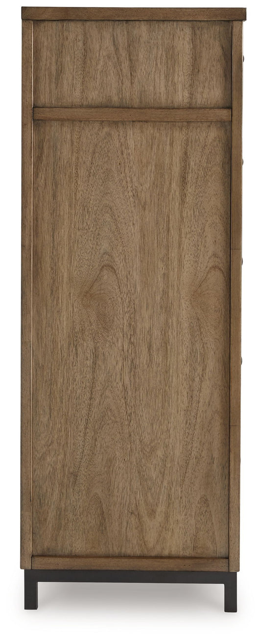 Tomtyn - Light Brown - Five Drawer Chest - Hornell Furniture Outlet