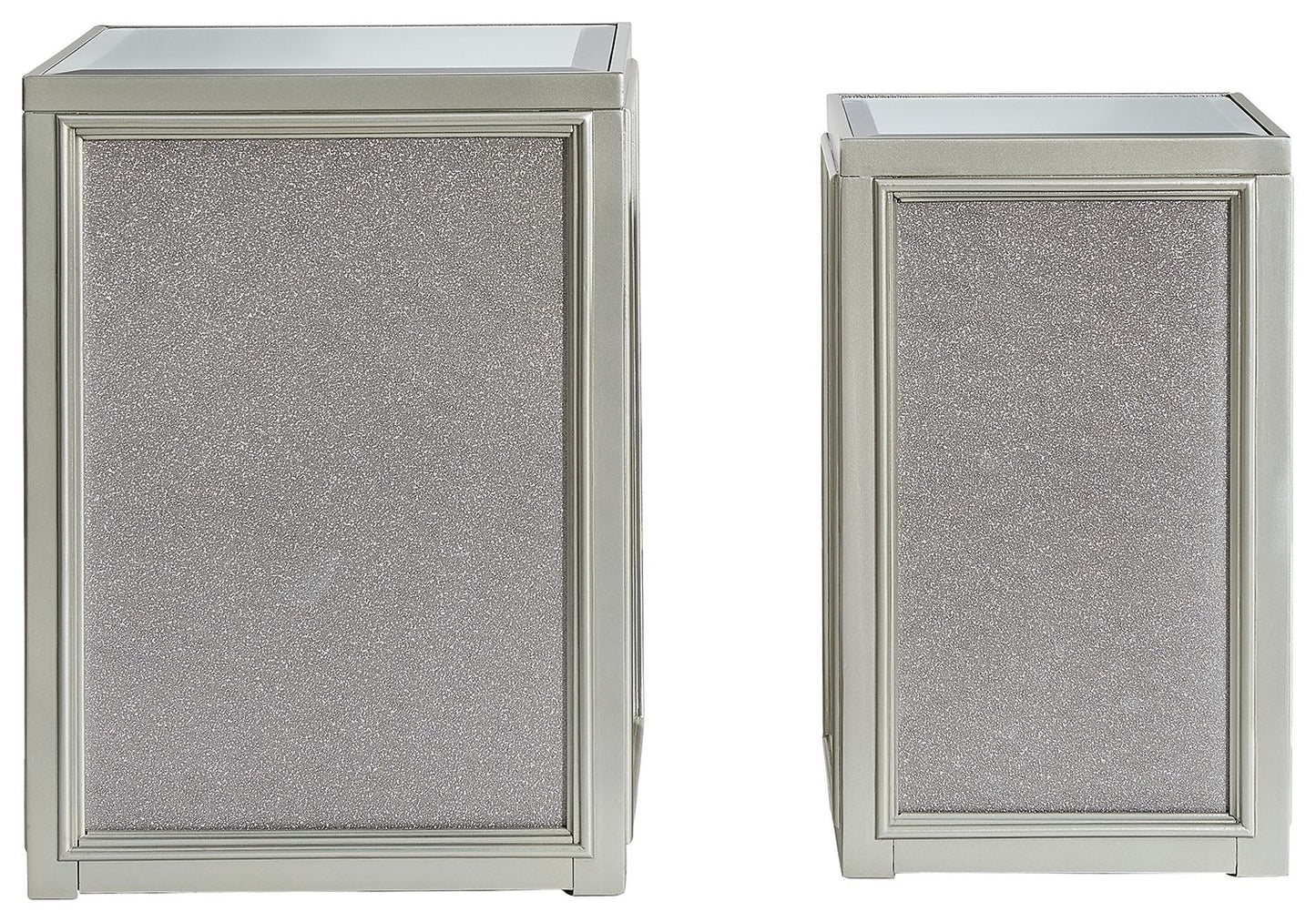 Traleena - Silver Finish - Nesting End Tables (Set of 2) - Hornell Furniture Outlet