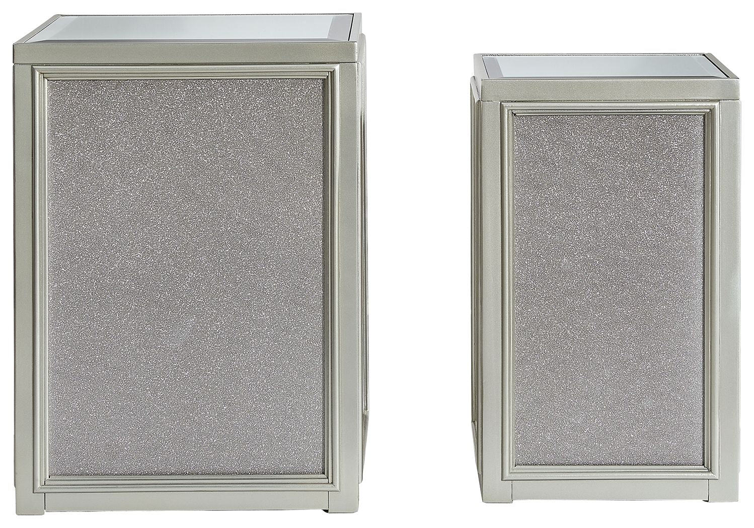Traleena - Silver Finish - Nesting End Tables (Set of 2) - Hornell Furniture Outlet