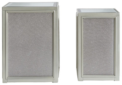 Traleena - Silver Finish - Nesting End Tables (Set of 2) - Hornell Furniture Outlet