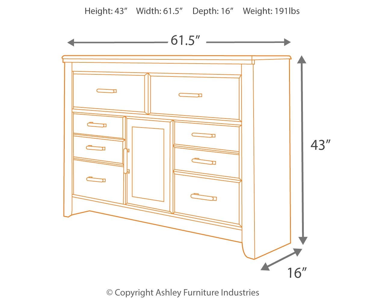 Juararo - Dresser - Hornell Furniture Outlet