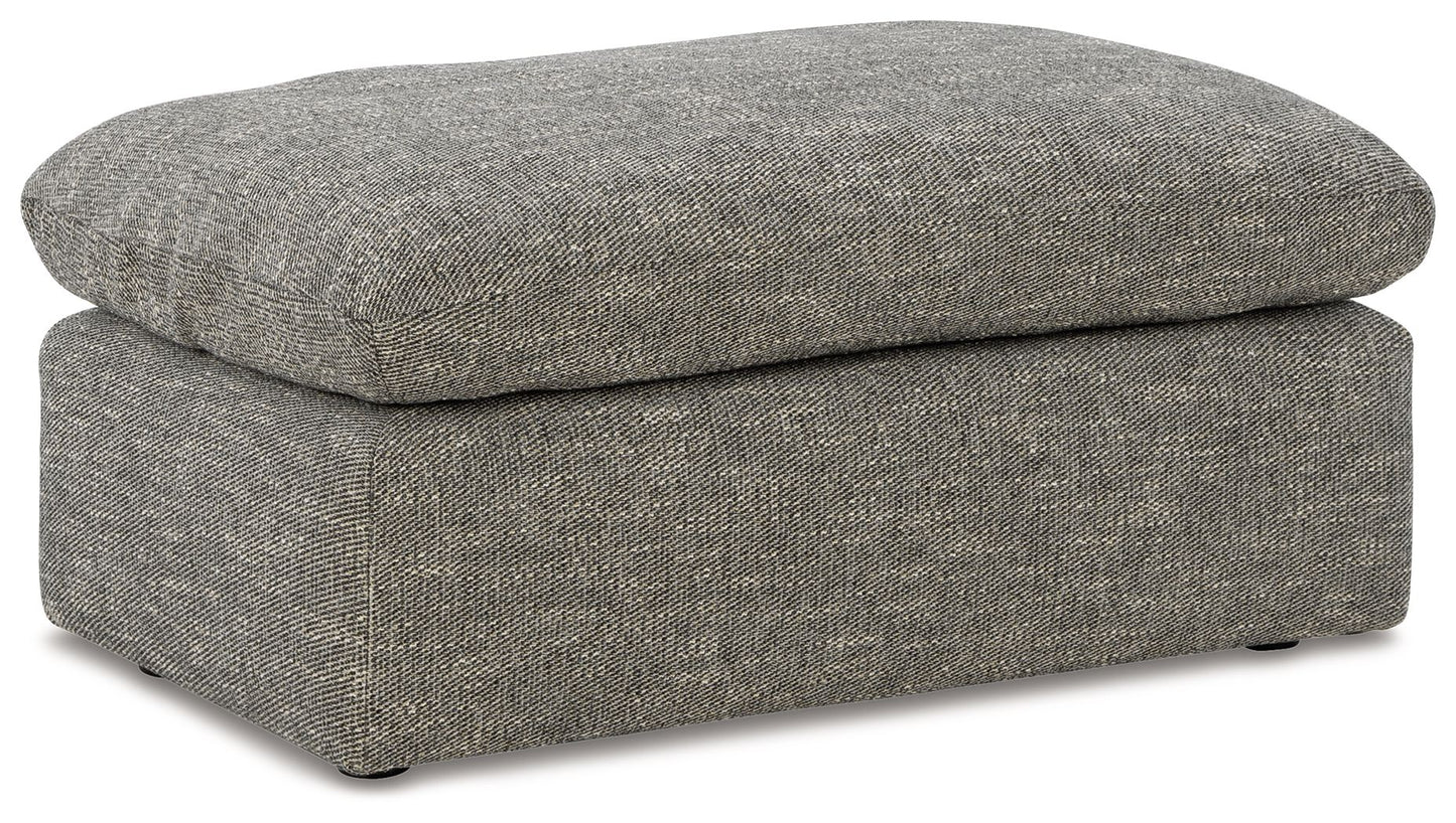 Dramatic - Ottoman - Granite - Hornell Furniture Outlet