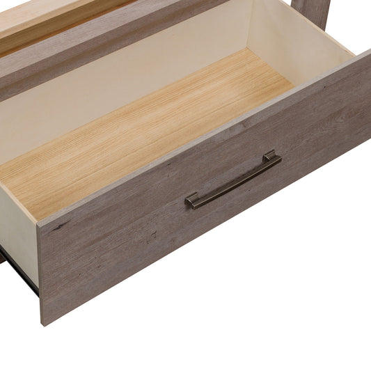 Horizons - Twin Storage Bed - Medium Gray - Hornell Furniture Outlet