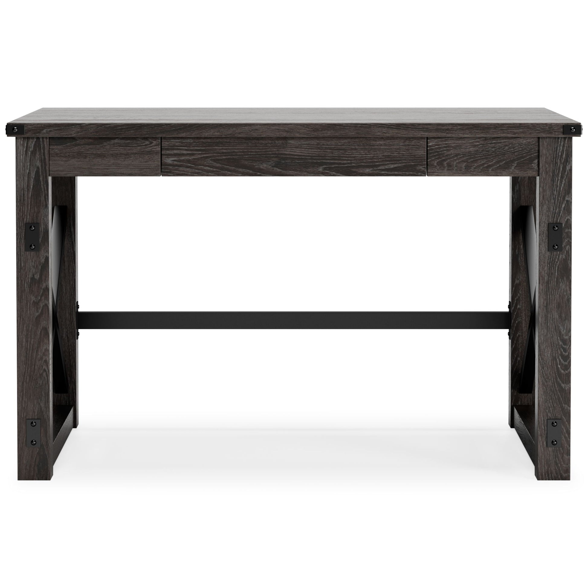 Freedan - Grayish Brown - Home Office Desk - Hornell Furniture Outlet