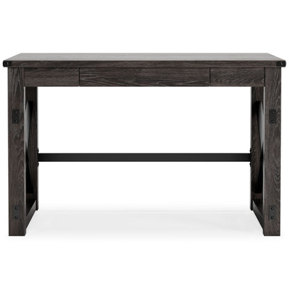 Freedan - Grayish Brown - Home Office Desk - Hornell Furniture Outlet