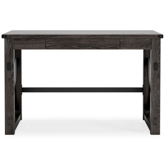 Freedan - Grayish Brown - Home Office Desk - Hornell Furniture Outlet
