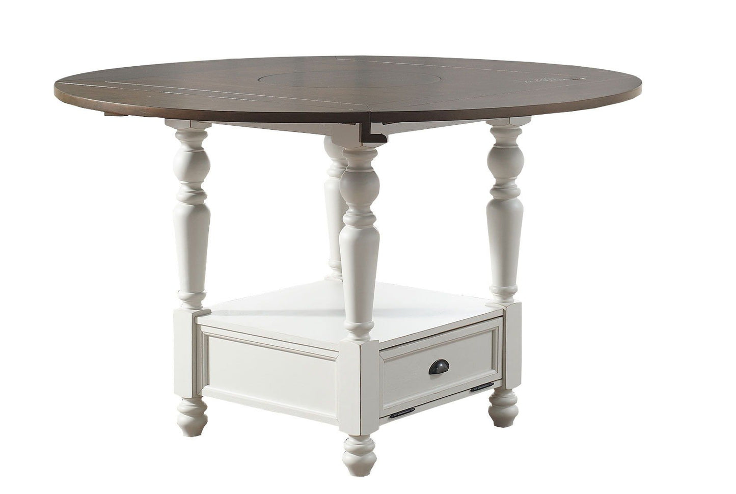 Joanna - Round Counter Height Table - Dark Brown - Hornell Furniture Outlet